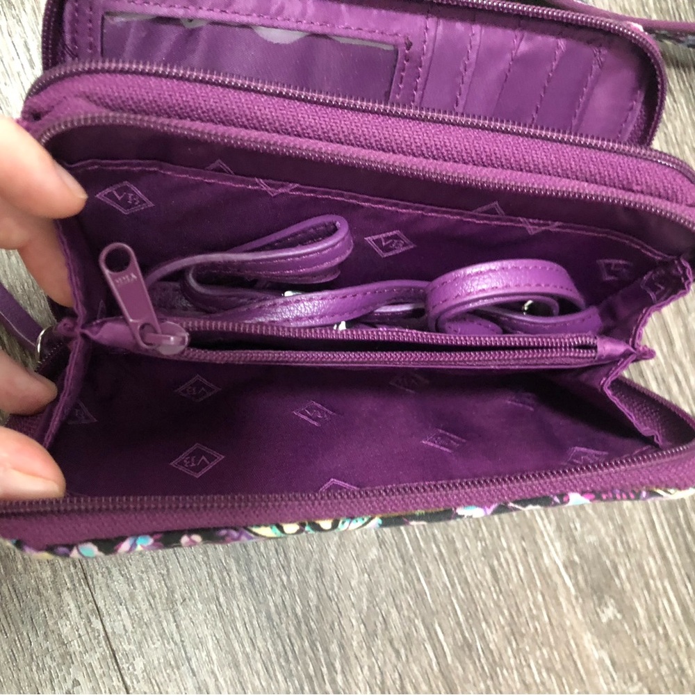 Vera Bradley Purple/Lavender Medallion Tote & RFID All-In-One Crossbody Set - Picture 12 of 13